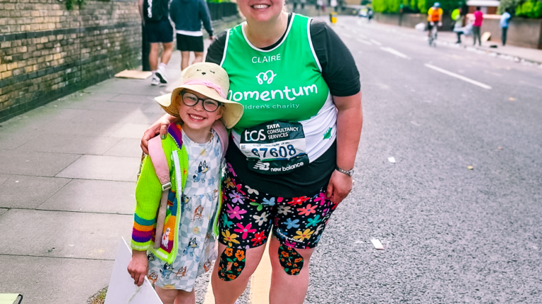 Husband and wife part of 18-strong team to complete London Marathon