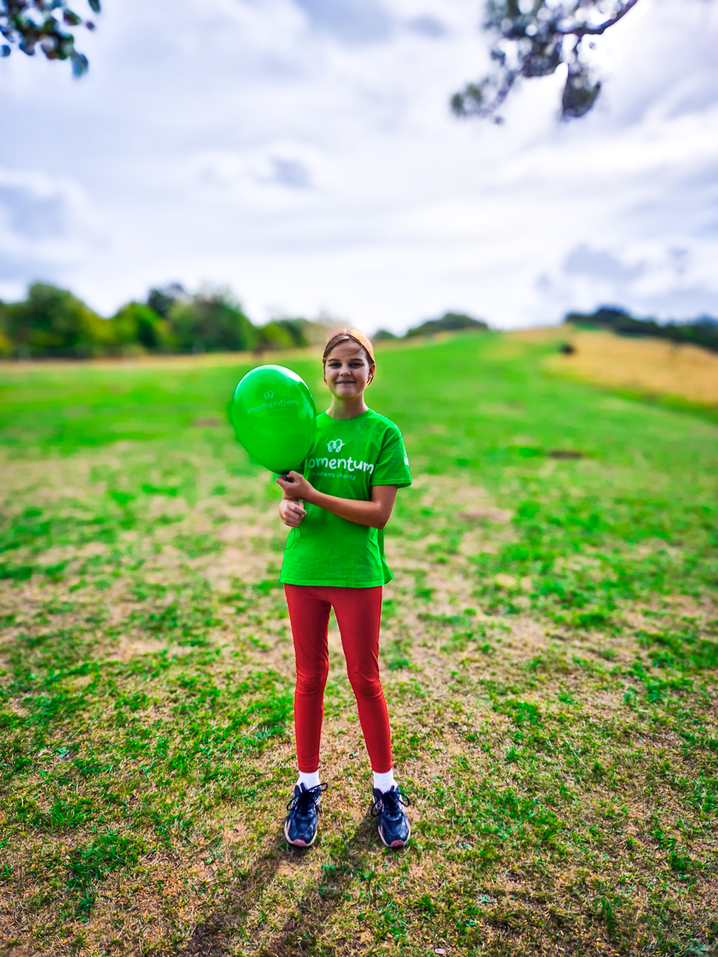 A Momentum Young Ambassador on Box Hill ahead of her fundraising challenge.