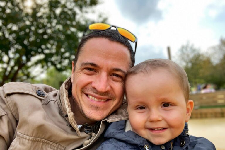 Dad and his son