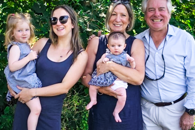 Momentum Ambassador Ian Ashpitel with a Momentum supported family