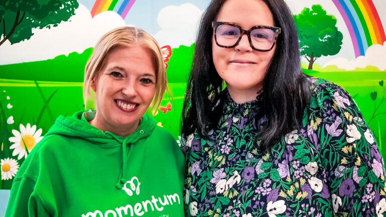 A family support worker and hospital ambassador at Epsom Hospital, one of Momentum Children's Charity's partner hospitals.
